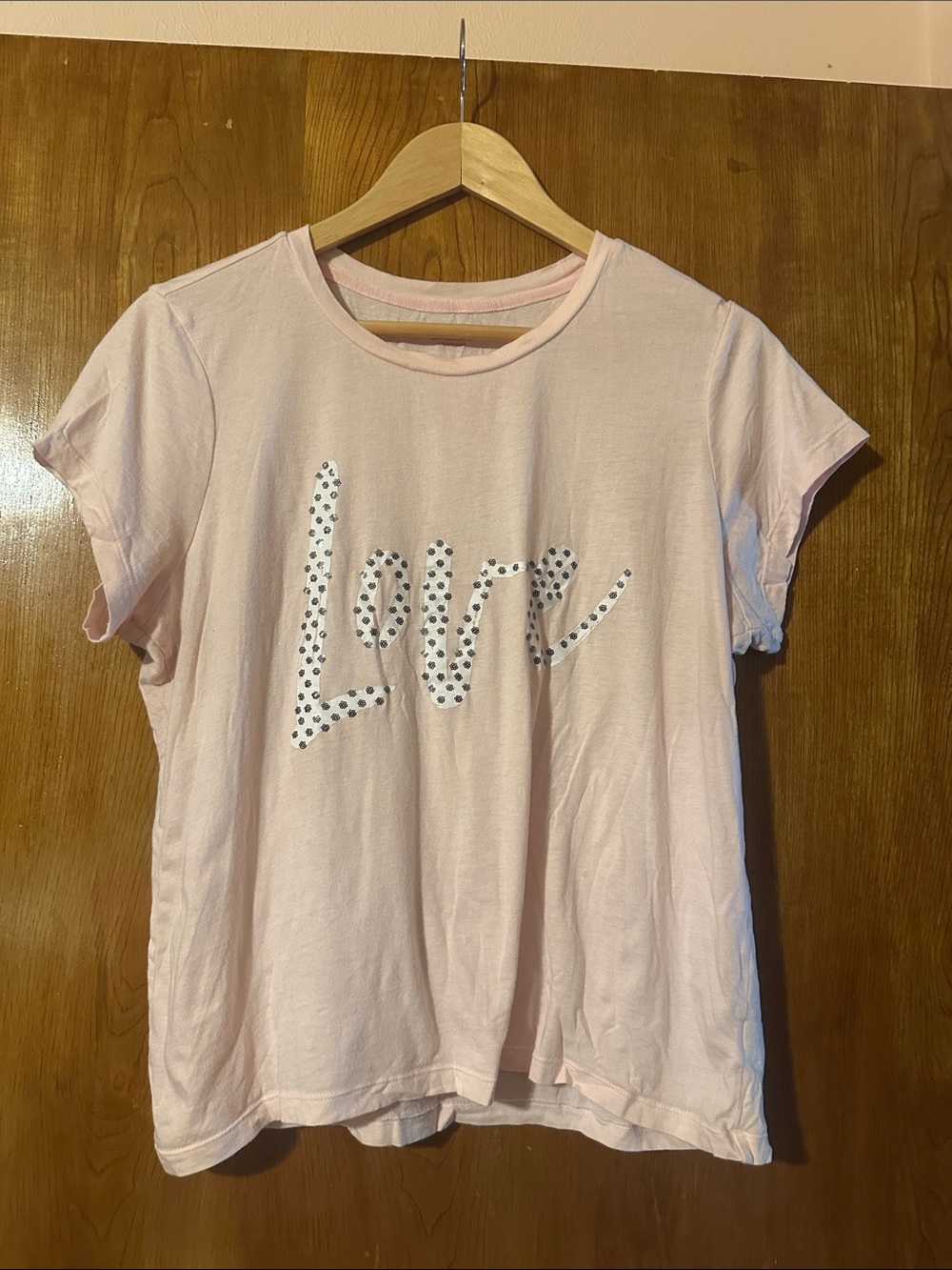 Victoria’s Secret Love Pink "Love" Sequin Tee